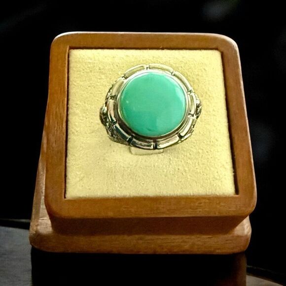 Mojave Blue Turquoise Turtle Motif Statement Ring Bold Southwestern Style New - Picture 1 of 6